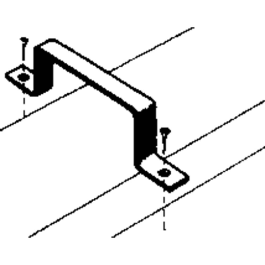 Platt kanalventilationssystem 100 Rörhållare Wallair S20118