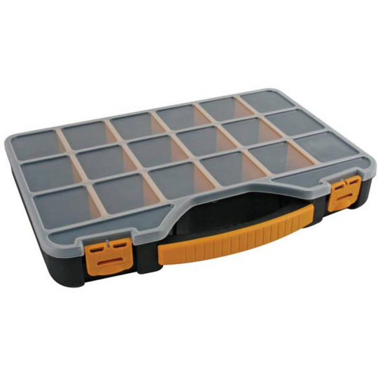 Velleman OMR13 Låda (L x B x H) 326 x 257 x 48 mm Antal fack: 18