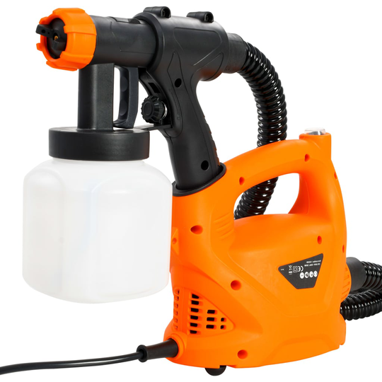 vidaXL Elektrisk färgsspruta med luftslang 500 W 800 ml