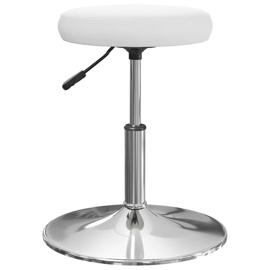 vidaXL Massagepall konstläder vit