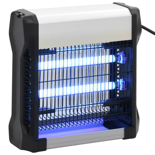 vidaXL Insektsdödare svart aluminium ABS 12 W