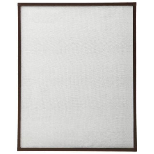 vidaXL Insektsnät för fönster brun 90x120 cm