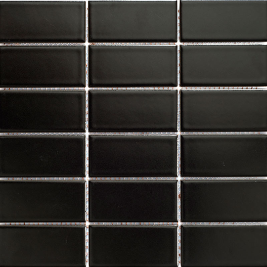 Klinkermosaik Arredo Titan Black Matt 5x10 cm