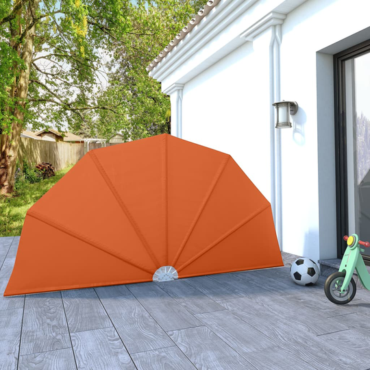 vidaXL Sidomarkis för terrass terrakotta 160 cm
