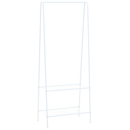 vidaXL Klädställning 59x35x150 cm vit