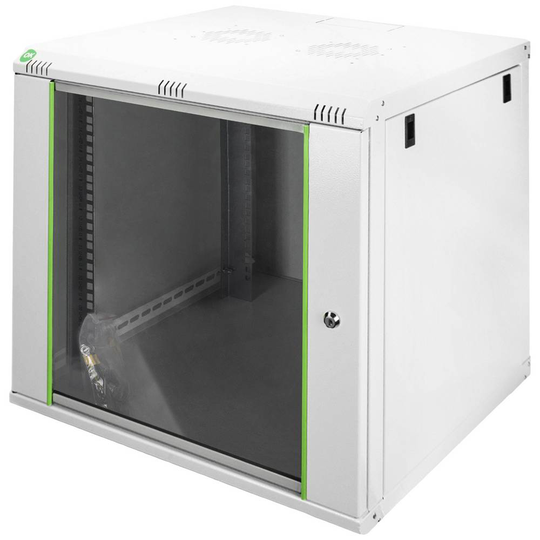 Digitus DN-19 12U-6/6-EC 19 väggskåp (B x H x D) 600 x 638.4 x 600 mm 12 U Grå-vit (RAL 7035)