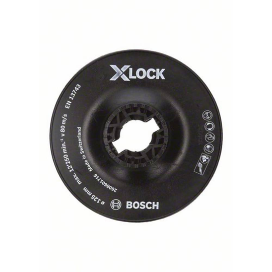 Bosch X-LOCK stödplatta, 125 mm hard Bosch Accessories 2608601716 N/A
