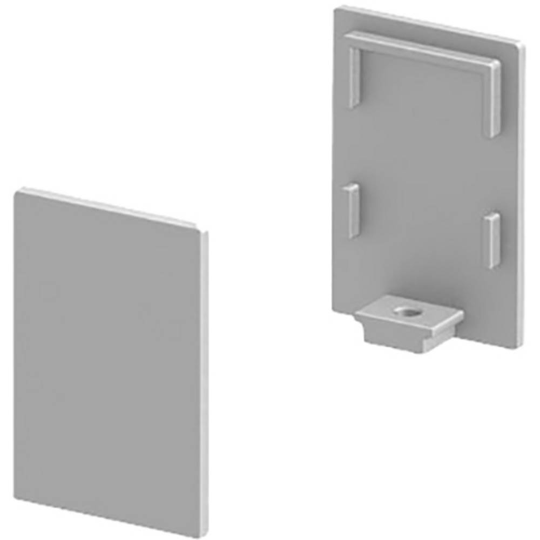 Ändlock Aluminium (L x B x H) 5.5 x 17.5 x 26.2 mm SLV GRAZIA 10 1000484