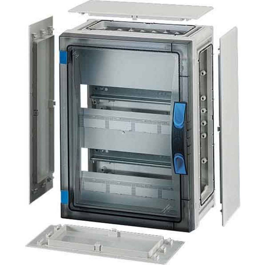 Hensel 4012591115090 FP 1218 Normkapsling Utanpåliggande Moduler totalt = 24 Antal serier = 2