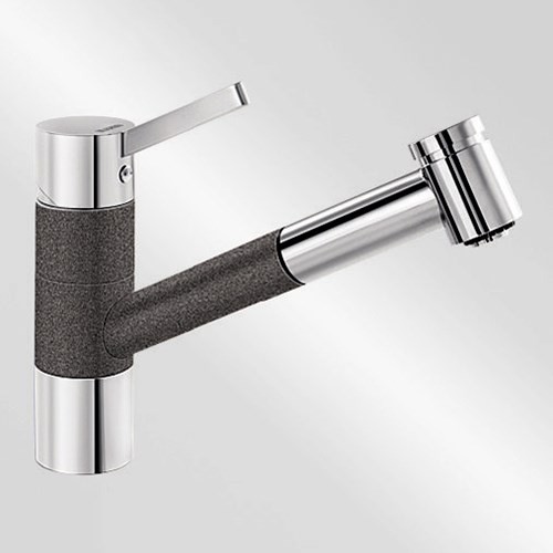 Blanco Köksblandare Tivo S - Silgranit-look Antracit / Krom