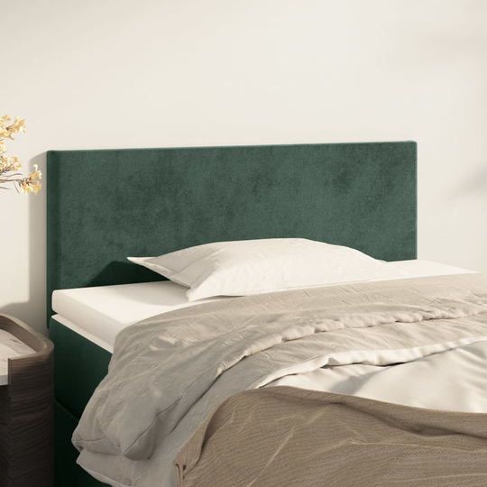 vidaXL Huvudgavel mörkgrön 80x5x78/88 cm sammet