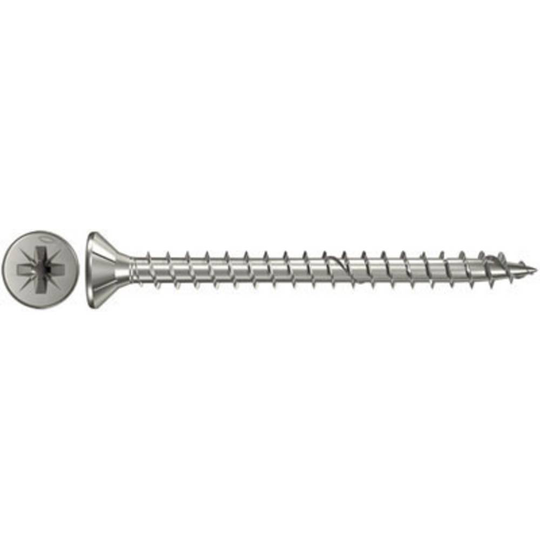 Fischer 657152 Skruvar med försänkt huvud 3.5 mm 30 mm Stjärnskruvmejsel Pozidrivspår galvaniskt förzinkad 100 st
