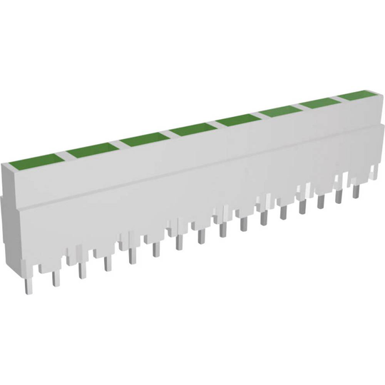 Signal Construct ZALW 082 LED-serie 8x Grön (L x B x H) 40.8 x 3.7 x 9 mm
