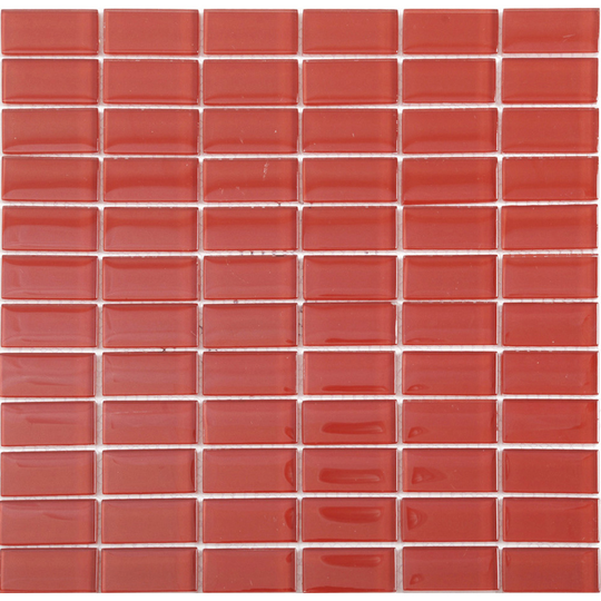 Kristallmosaik Arredo Blank 23x48x8 mm Red