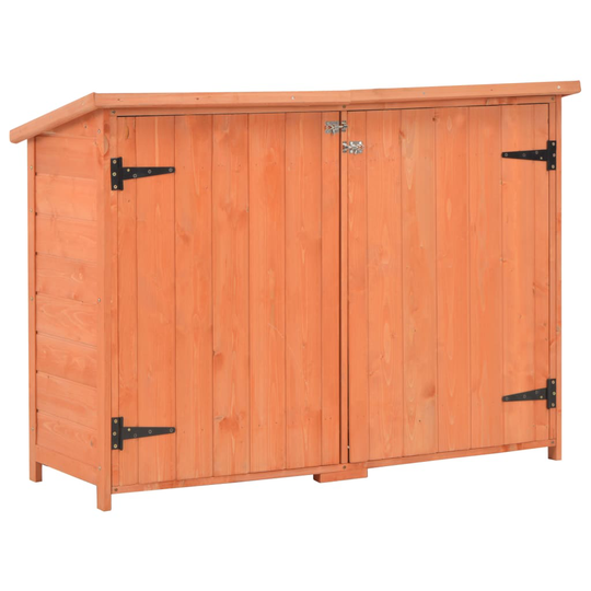 vidaXL Förvaringsbod 120x50x91 cm trä