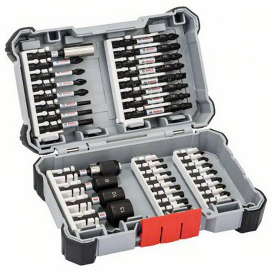 Bosch Accessories 2607017568 Bit-Set 36 delar Stjärnspår Phillips, Stjärnspår Pozidriv, T-Profil