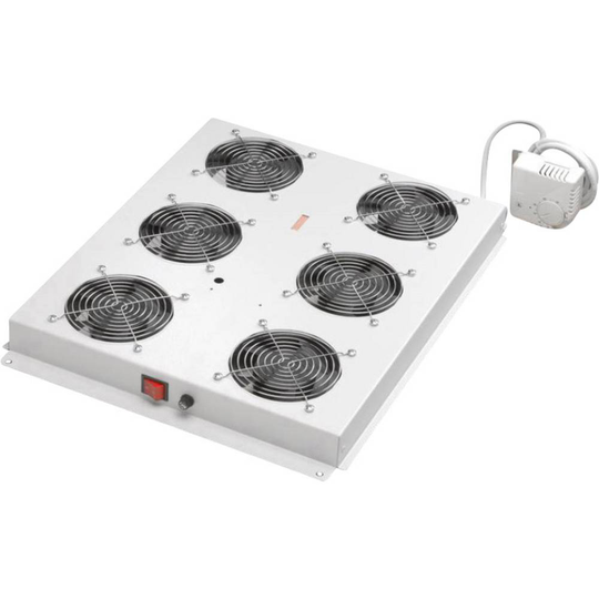 Digitus DN-19 FAN-6-SRV 19 tum 6 x Nätverksskåp-fläkt 1 U Grå