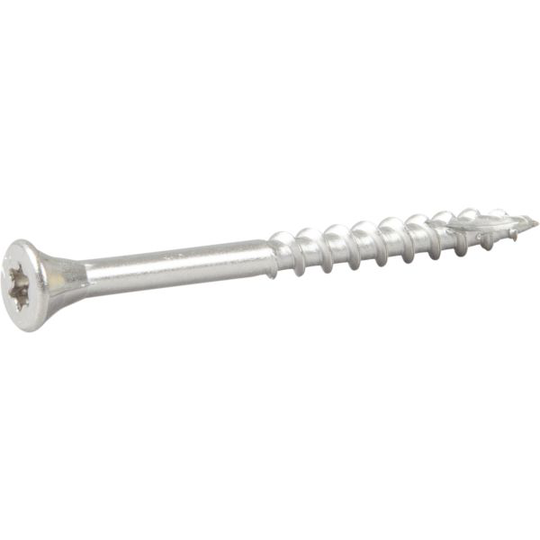 ESSVE 537545 Fasadskruv 4,4x45 mm, rostfri/syrafast A4, band. Blank, 250-pack