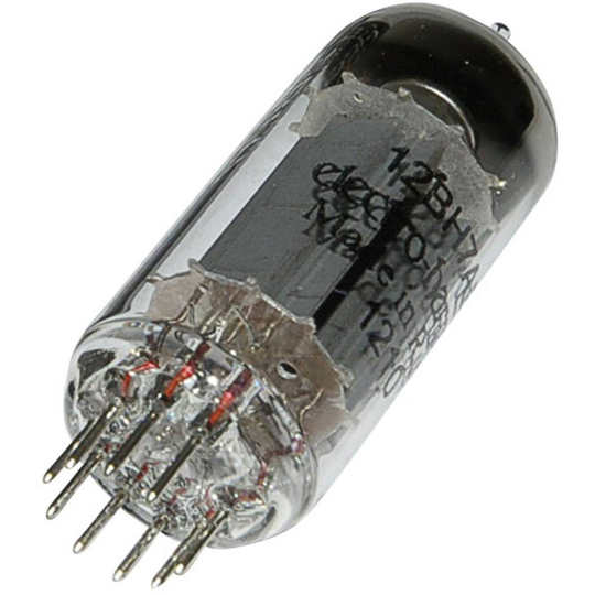 12 BH 7 Elektronrör Dubbeltriod 300 V 4 mA Antal poler: 9 Lampsockel: Noval Innehåll 1 st