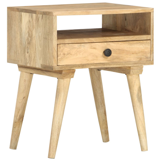 vidaXL Sängbord 40x35x50 cm massivt mangoträ