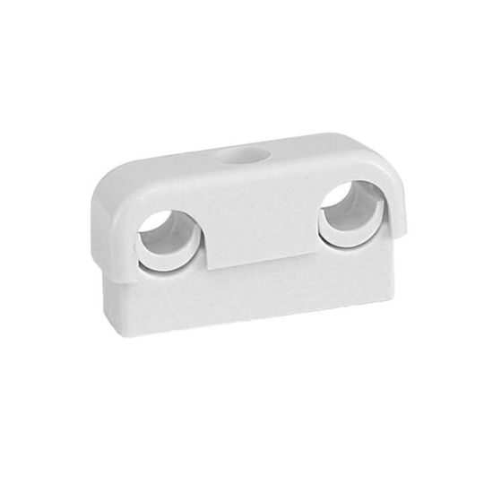 Faluplast Original 16100 Rörklämma dubbel, 12-15 mm, vit