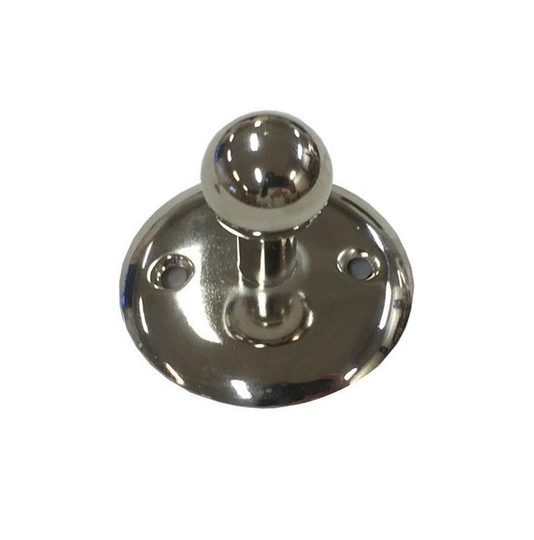 Linfalk Knopp förnicklad rund platta KB-5319-28-07
