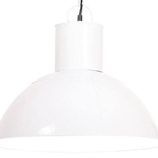 vidaXL Hänglampa 25 W vit rund 48 cm E27