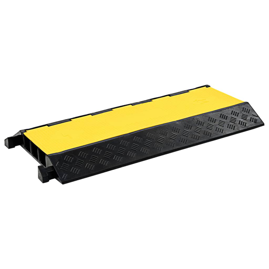 vidaXL Kabelskydd 3 kanaler gummi 93 cm