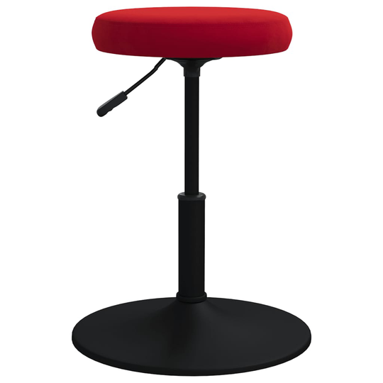 vidaXL Massagepall vinröd sammet