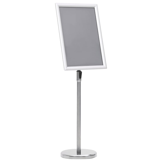 vidaXL Skyltställ A3 silver aluminiumlegering
