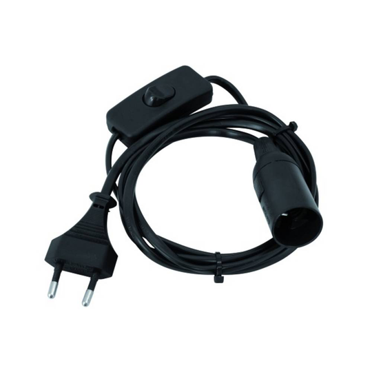 Eurolite Lampsockel E14 230 V 60 W med eurokontakt, med vippströmbrytare
