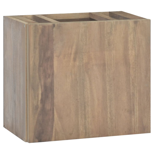 vidaXL Väggmonterat tvättställsskåp 45x30x40 cm massiv teak