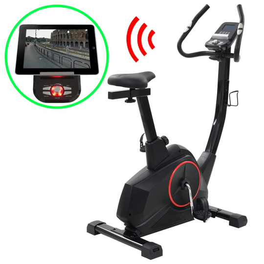 vidaXL Motionscykel magnetisk drift och pulsmätning programmerbar