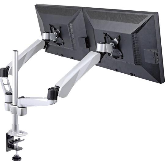 SpeaKa Professional SP-3947568 Flex 2x Monitor bordsfäste 25,4 cm (10) - 68,6 cm (27) Justerbar i höjd, Tiltbar, Svängbar, Roterbar