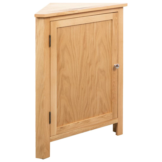 vidaXL Hörnskåp 59x36x80 cm massiv ek