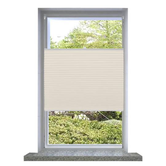 vidaXL Plisségardin 60x100 cm creme