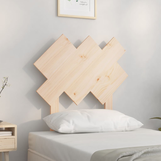 vidaXL Sänggavel 72,5x3x81 cm massiv furu