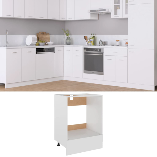 vidaXL Överskåp vit 60x46x81,5 cm konstruerat trä
