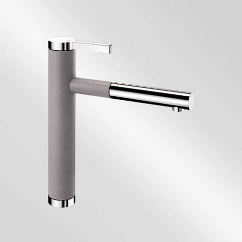 Blanco Köksblandare Linee S Silgranit-look - Silgranit-look Alumetallic / Krom