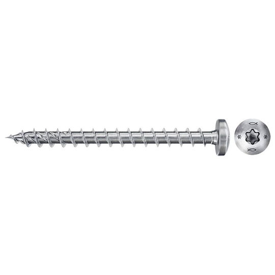 Fischer Power-Fast II 670439 Spånskivs-skruv 5 mm 50 mm T-profil Stål galvaniskt förzinkad 100 st