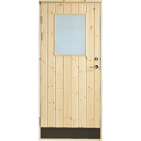 Dörr 18° panel Jabo Förrådsdörr Glas 8 x 19, Vänster