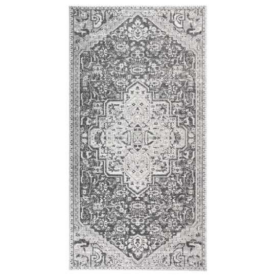 vidaXL Utomhusmatta plattvävd 80x150 cm ljusgrå