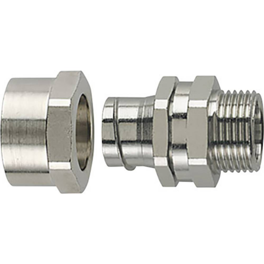 HellermannTyton 166-34701 SCSB16-SM-M16-NPB-ML Slangskruvlåsning Metall M16 Rak 1 st