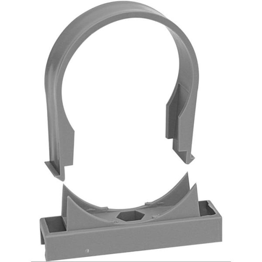 Faluplast 19201 Rörklammer enkel, grå För rör dy. 50 mm
