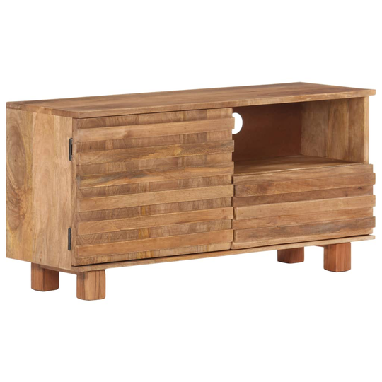 vidaXL TV-bänk 90x30x45 cm massivt mangoträ