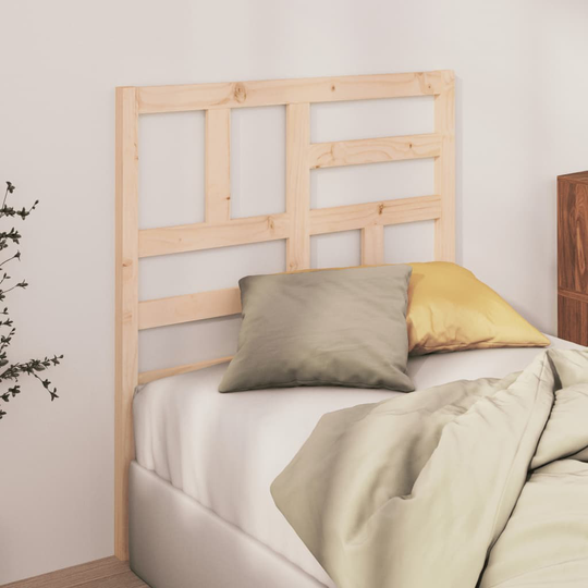 vidaXL Sänggavel 81x4x104 cm massiv furu