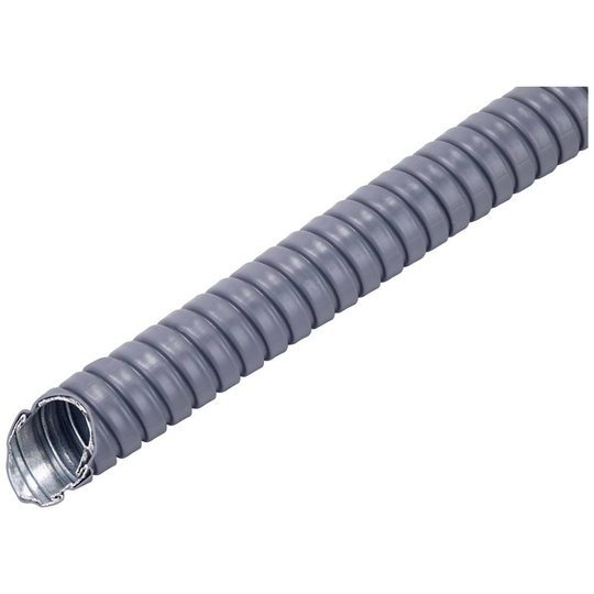 Fränkische Rohrwerke 4870421620 MC-DMA-216-PVC.30 Metallskyddsslang Grå 15.5 mm 30 m