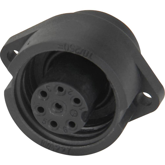 Weipu 814063 Rundkontakt Hona inbyggd vertikal Serie (rundkontakt): WA Totalt antal poler: 6 + PE 1 st