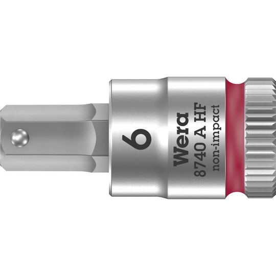 Wera 8740 A 05003337001 Inner-sexkantig Hylsnyckel-bitsinsats 6 mm 1/4