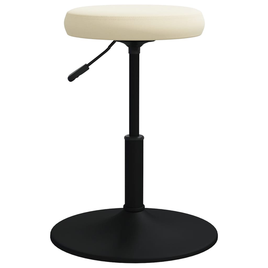 vidaXL Massagepall gräddvit sammet